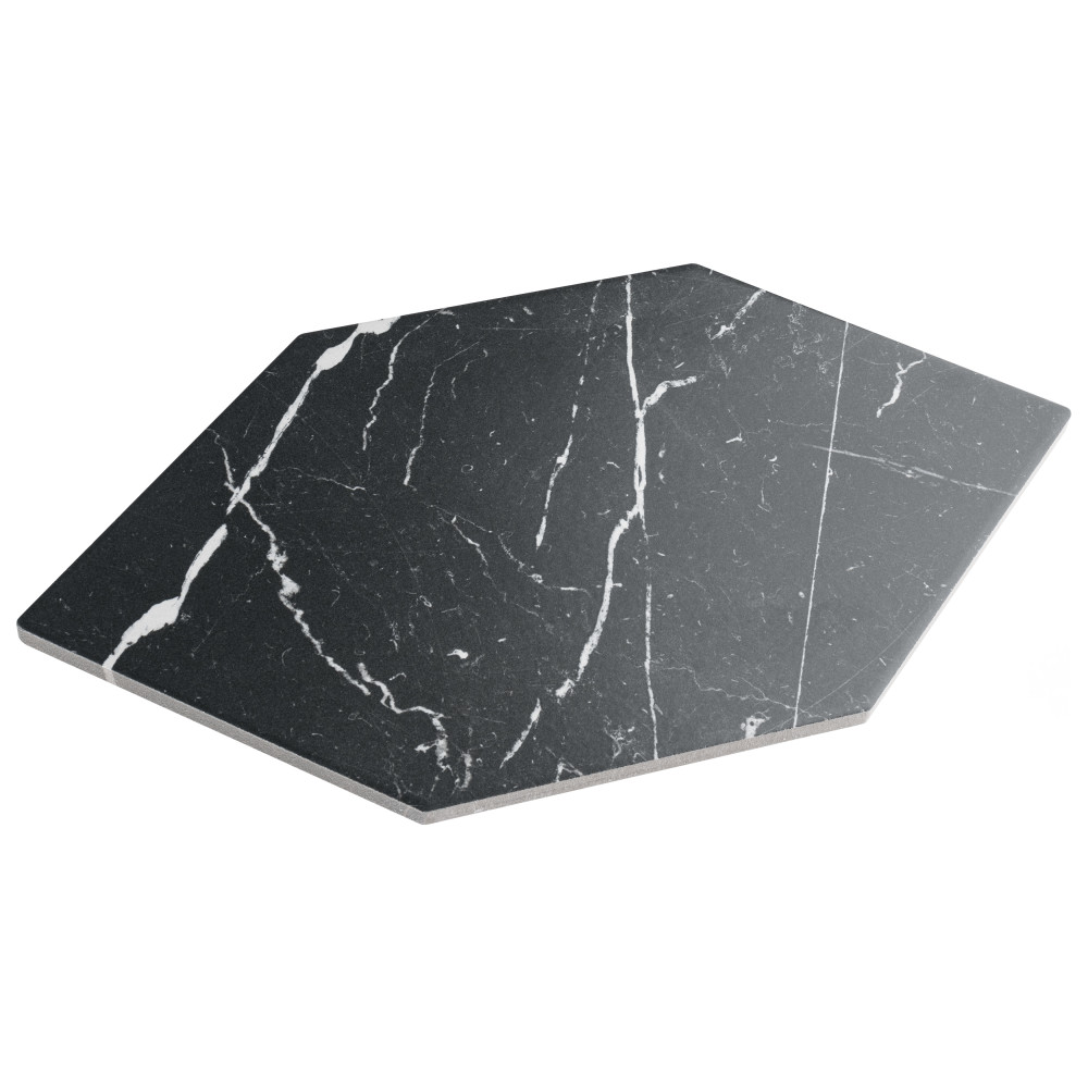 Timeless Marquina Kayak 6-1/2 in. x 12-1/2 in. Porcelain Floor and Wall Tile