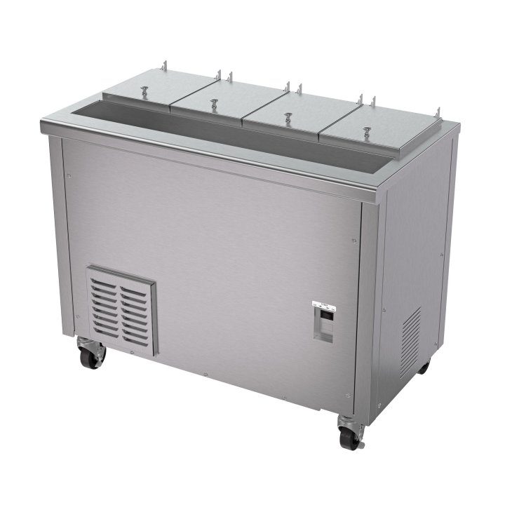 16-liter capacity 115-volt air-cooled 4-compartment refrigerated dipping cabinet