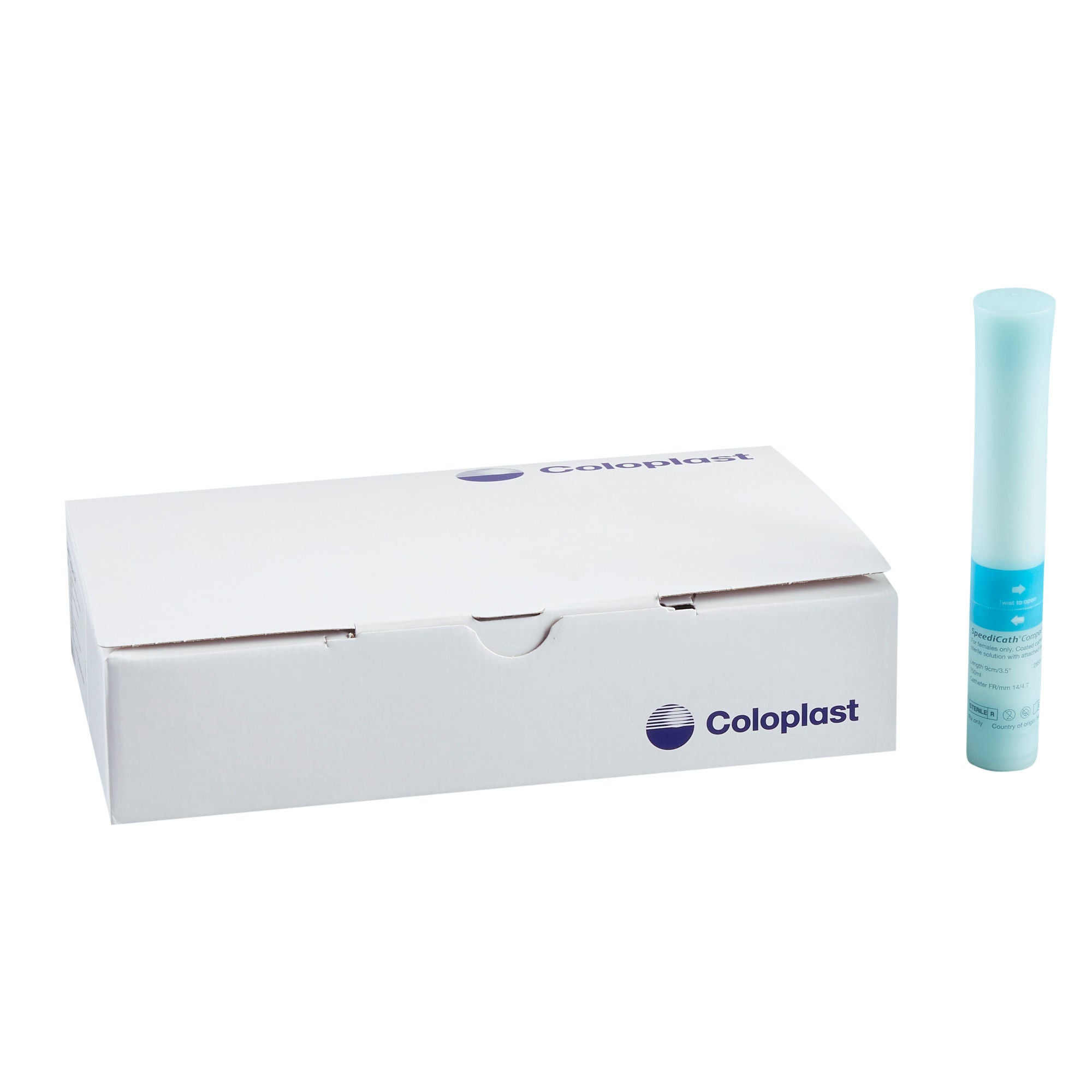SpeediCath Compact Set Female Urethral Catheter 3.5in 14Fr 750mL Bag 28524