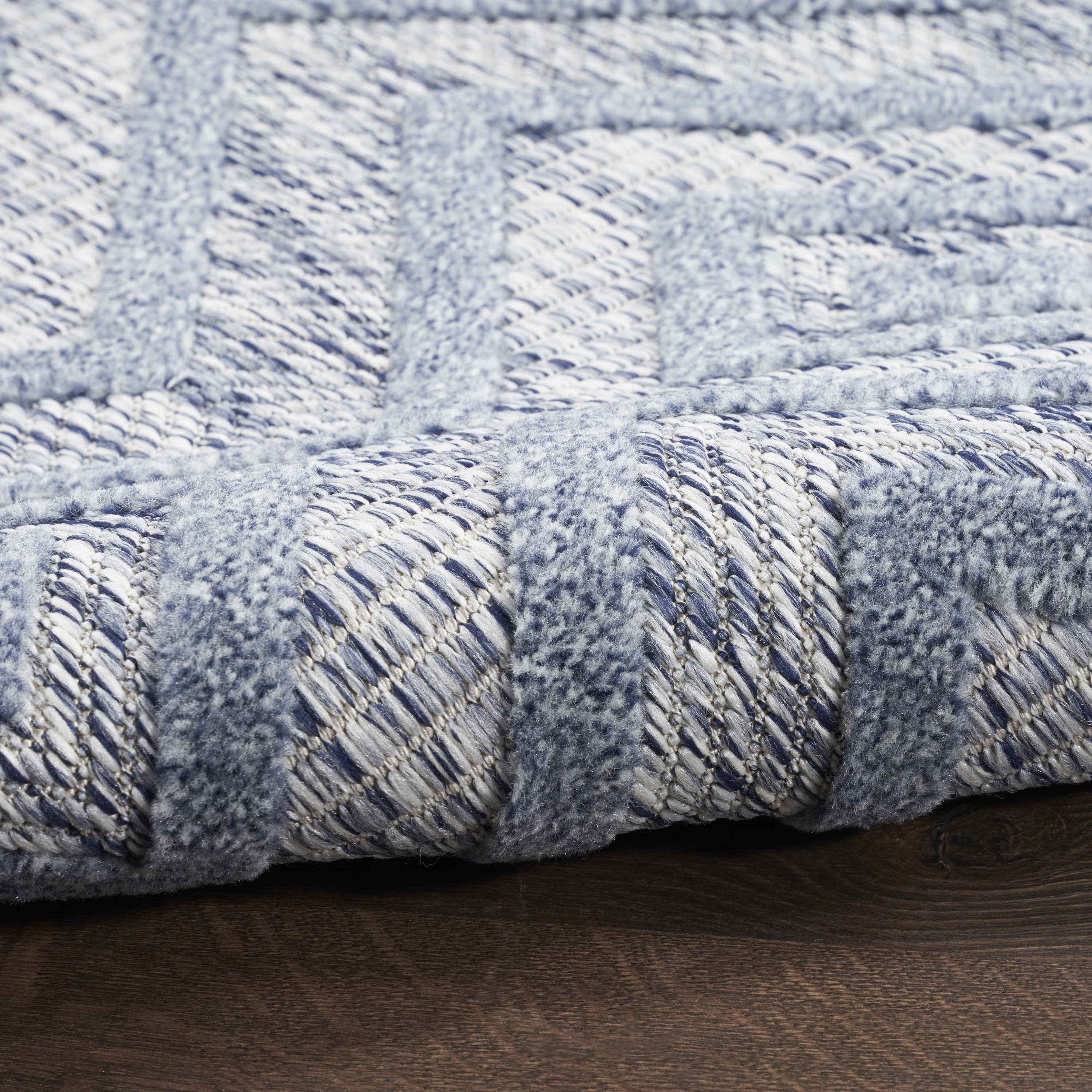 Nourison Versatile 5' x 7' Denim Blue Modern Rug