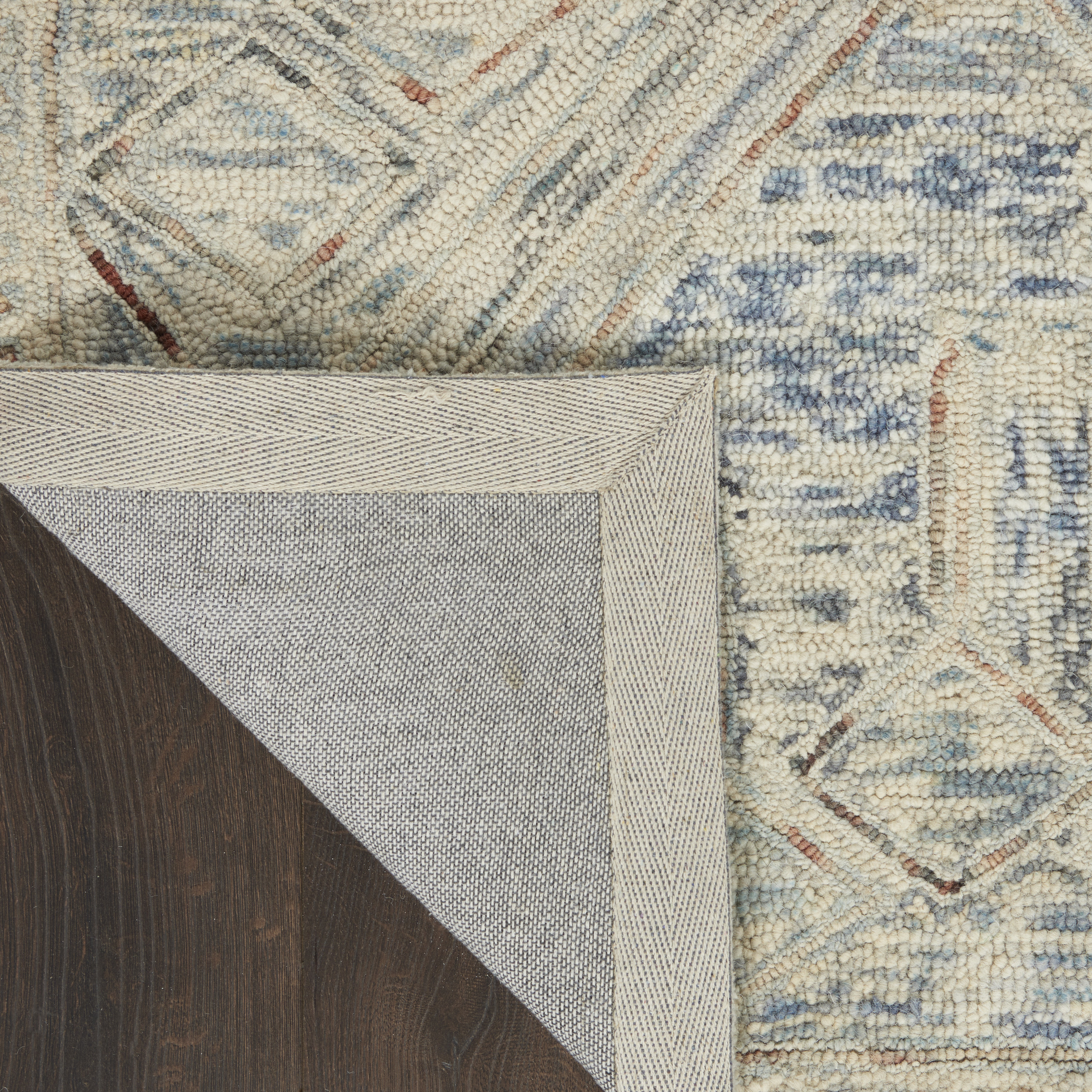 Nourison Interlock 3'9" x 5'9" Blue Multicolor Bohemian Indoor Rug