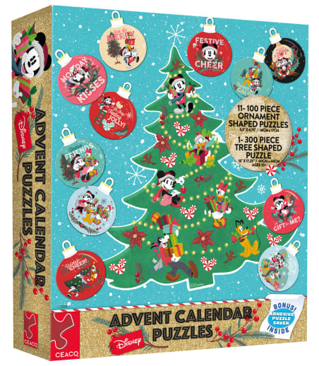 Ceaco Disney 12 Day Countdown to Christmas Advent Calendar Puzzles