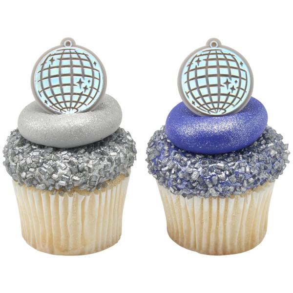 Disco Ball Cupcake Rings