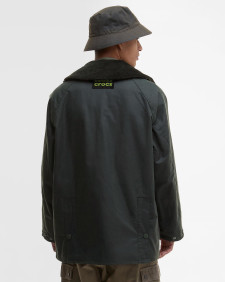 Giacca cerata Bedale oversize Barbour x Crocs 