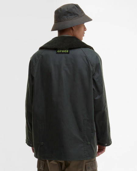 Giacca cerata Bedale oversize Barbour x Crocs
