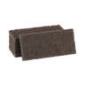 Boardwalk, Heavy Duty Scour Pad, Rectangle, 10"x4.63", Brown