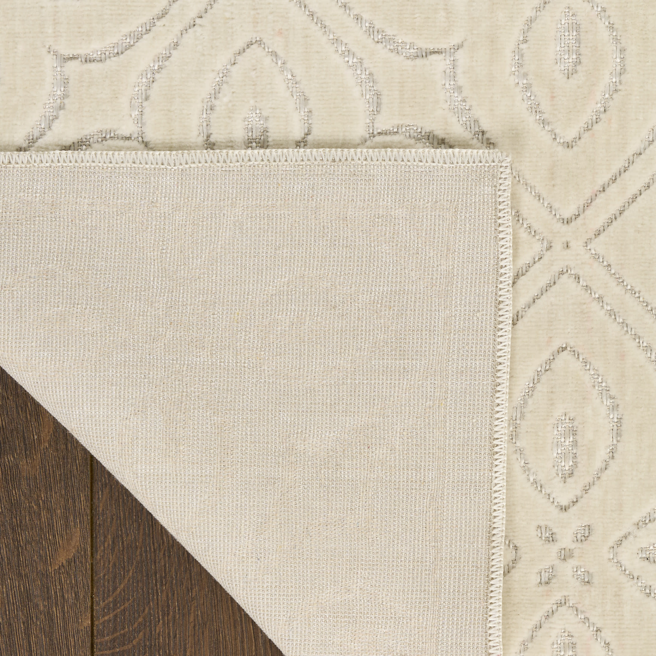Nourison Washable Charm 6' x 9' Ivory Contemporary Indoor Rug