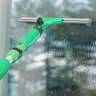 Unger, ErgoTec® SwivelLoc Straight, Squeegee Handle, 4.5", Plastic, Green