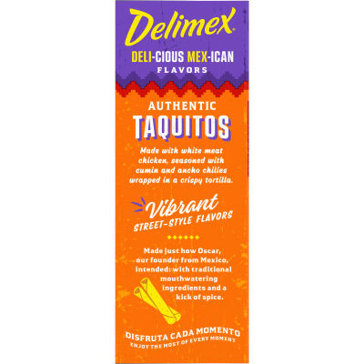Delimex White Meat Chicken Corn Taquitos, 23 ct Box