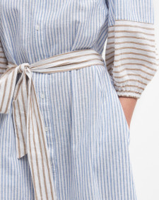 Thea Striped Shirt Dress 