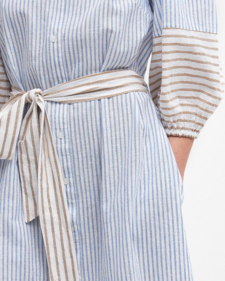 Thea Striped Shirt Dress