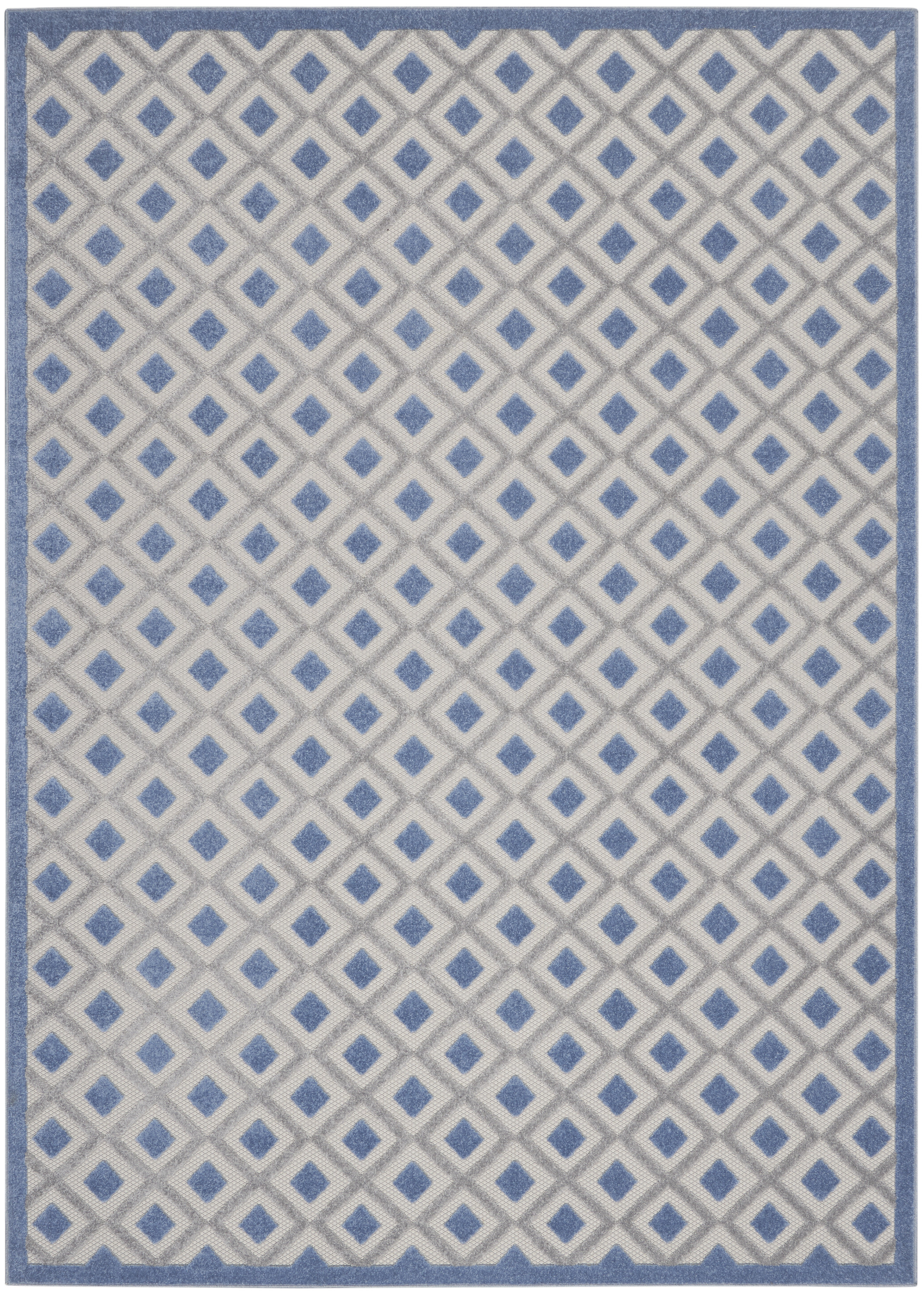 Nourison Aloha 12' x 15' Blue Grey Modern Rug