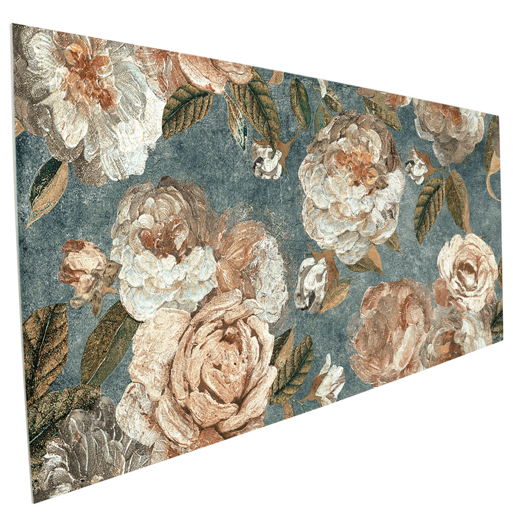 Parete Fiori Green 23-1/2 in. x 47 in. Porcelain Floor and Wall Tile