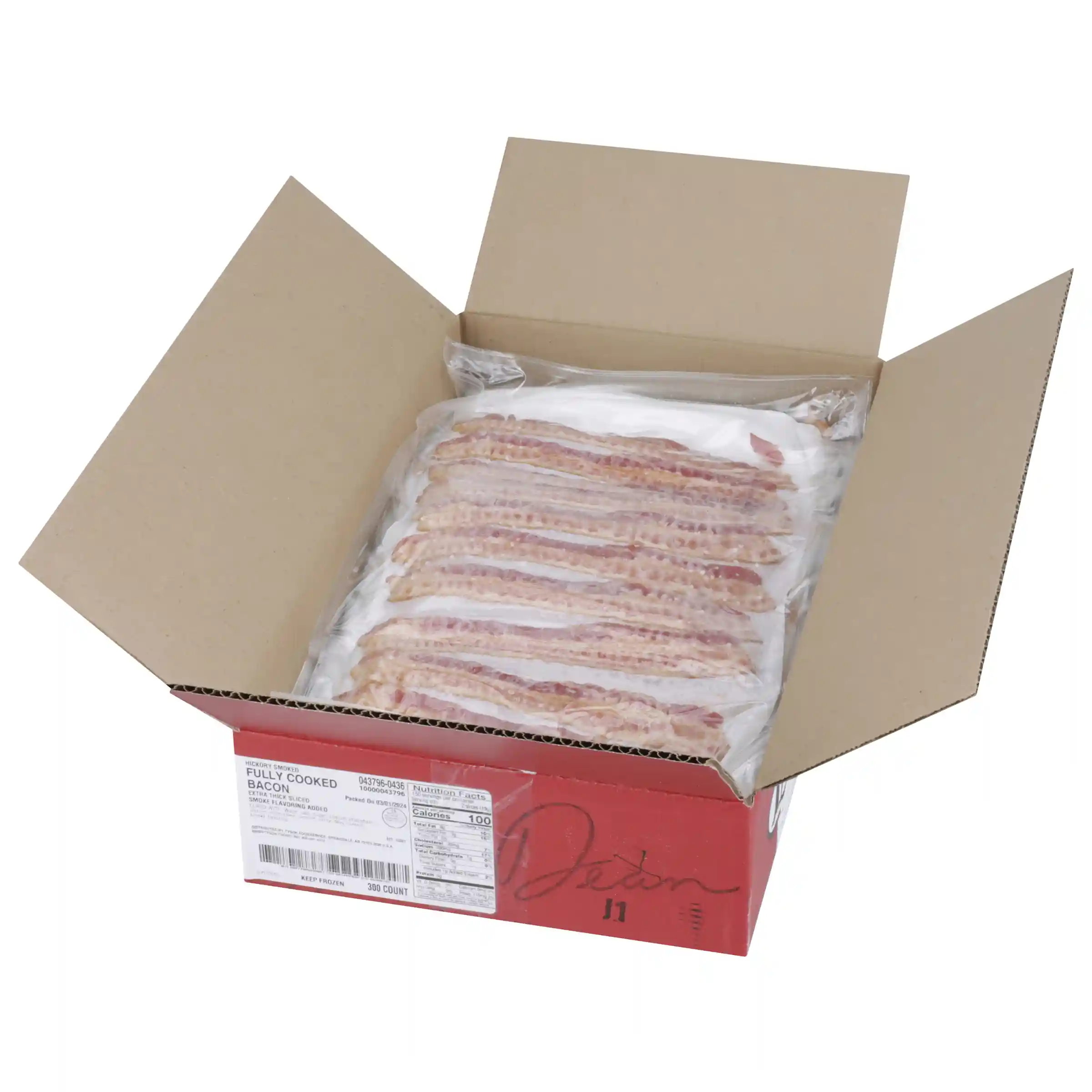 Jimmy Dean® Hickory Smoked Fully Cooked Bacon Extra Thick Sliced_image_31