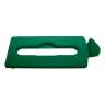 Rubbermaid Commercial, Slim Jim, Paper Slot Insert, Rectangular, Resin, Green, Receptacle Lid