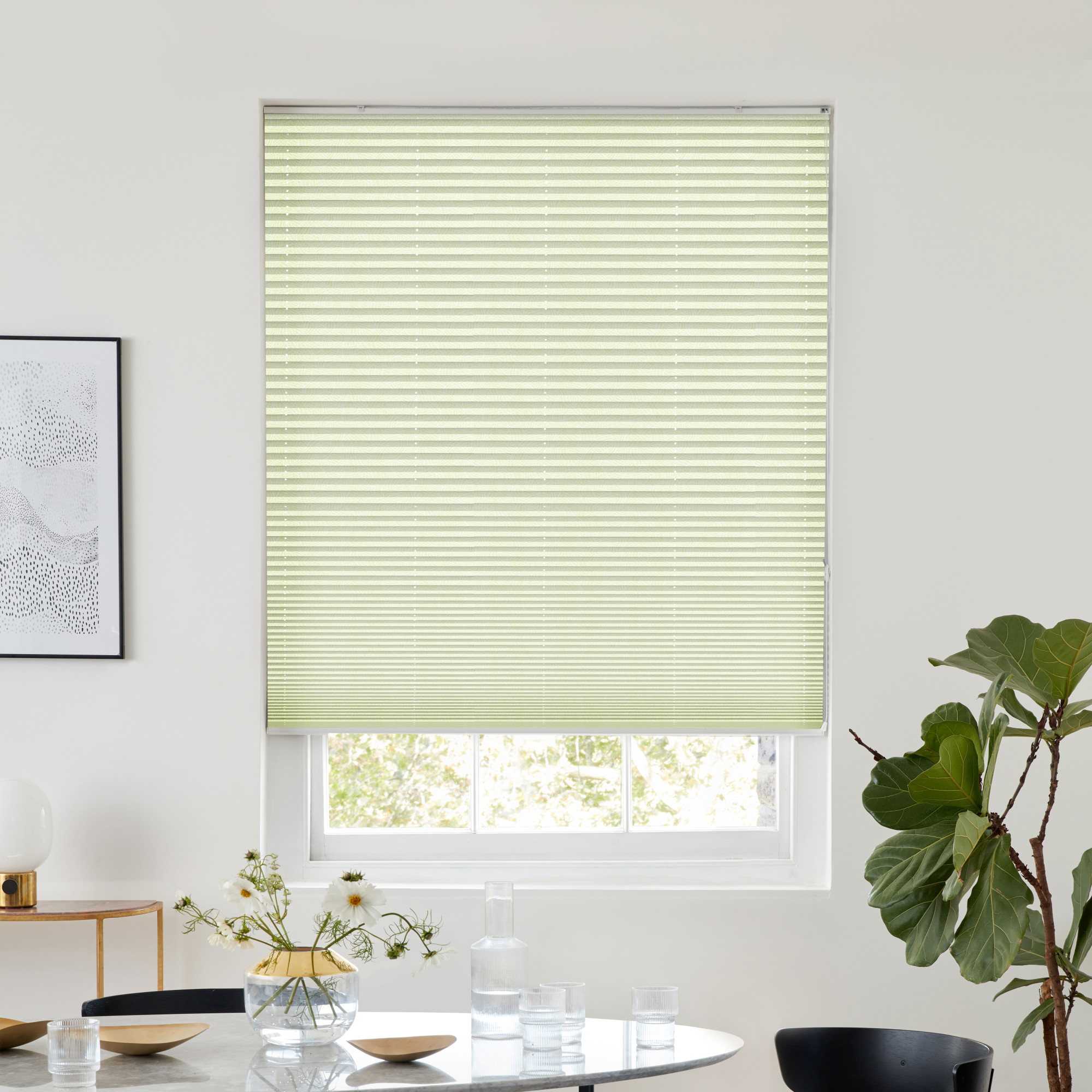 Ovie Grass Pleated blind