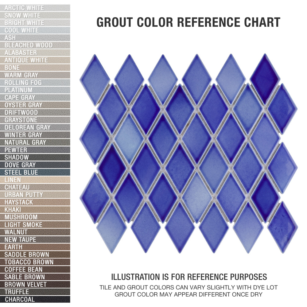 Hudson Kite Niagara 10-1/8 in. x 11-3/4 in. Porcelain Mosaic Tile