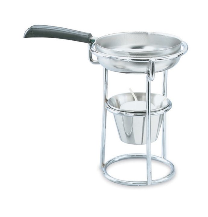 Chrome-plated welded butter melter wire stand