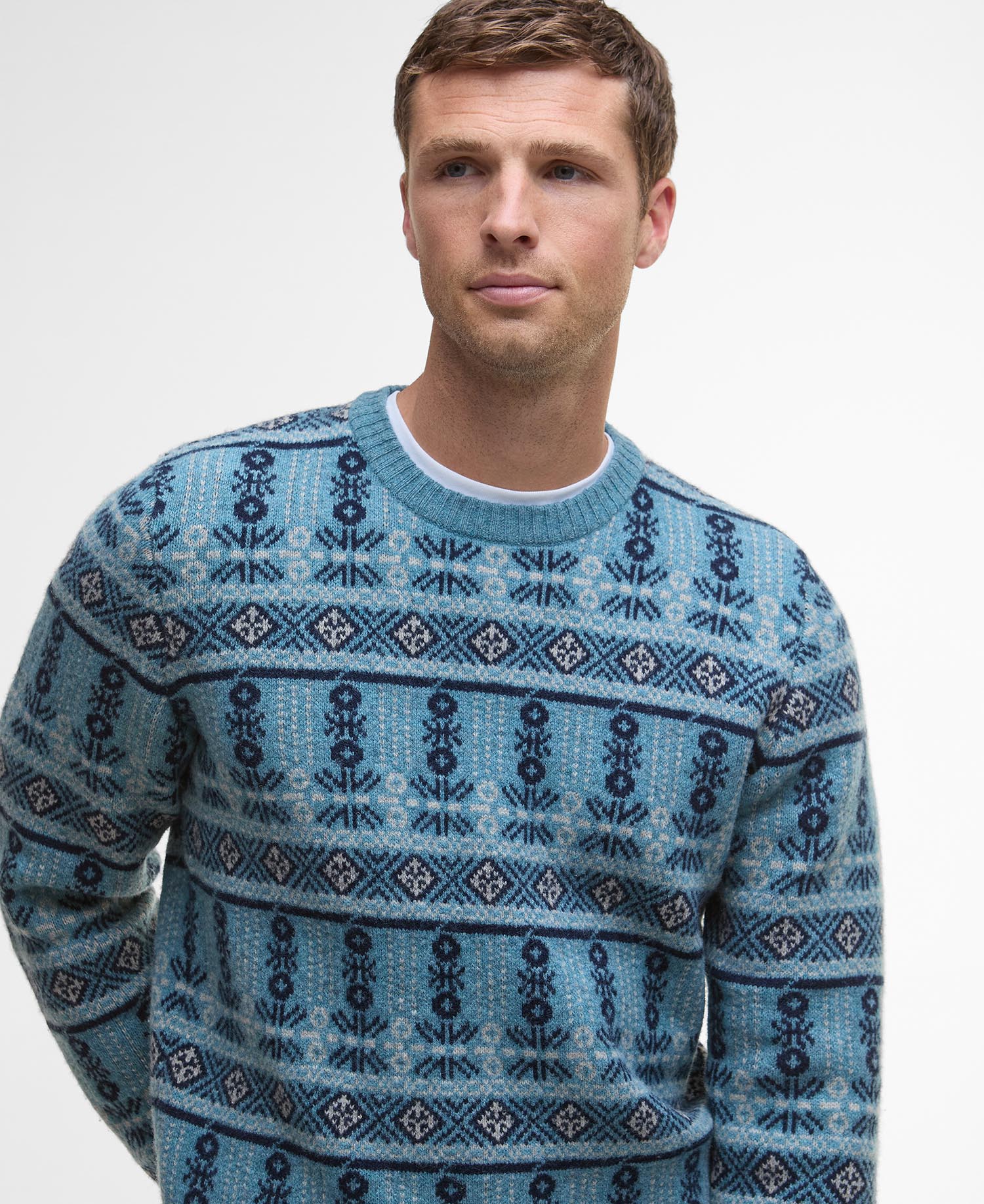 Grangetown Fair Isle Crew Neck Jumper image number 3