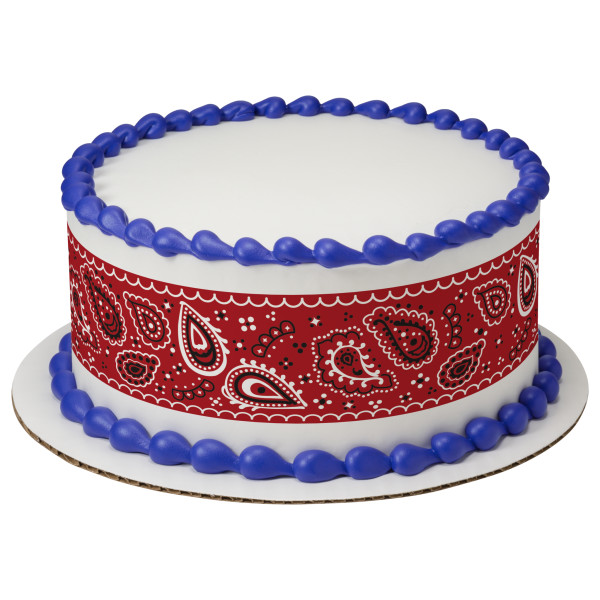 Baby Barnyard Red PhotoCake® Edible Image® Strips