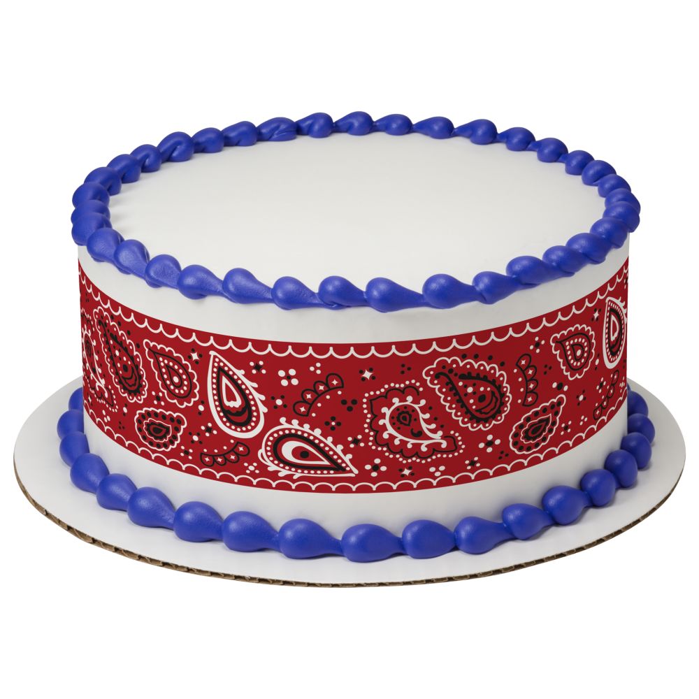 Image Cake Baby Barnyard Red