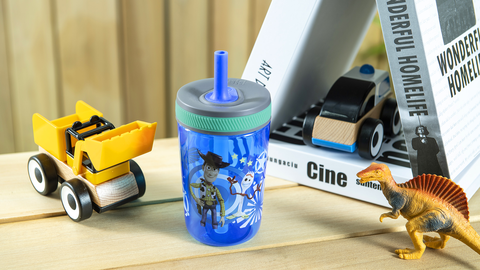 Disney and Pixar 15 ounce Plastic Tumbler with Lid and Straw, Buzz Lightyear and Friends, 2-piece set slideshow image 7 Disney and Pixar 15 ounce Plastic Tumbler with Lid and Straw, Buzz Lightyear and Friends, 2-piece set slideshow image 7