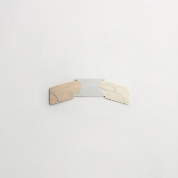 clé lapidary + cristina celestino | palestro wall | carrara + pink/grey (bundle) | honed