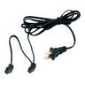 Fan Power Cord, Cable Cord Set, Black
