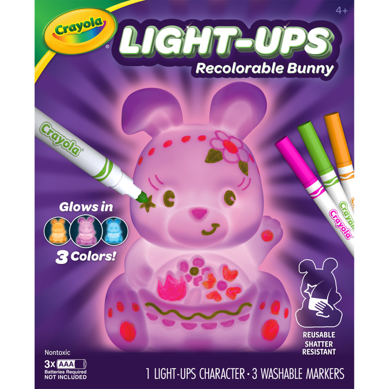Light-Ups Recolorable Bunny with Markers
