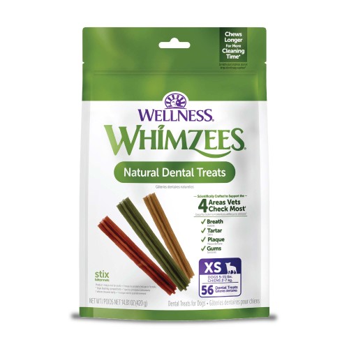 WHIMZEES Stix packaging for breed size XS