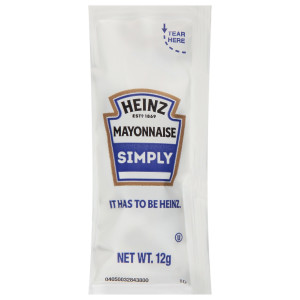 SIMPLY HEINZ Single Serve Mayonnaise, 12 gr. Packets (Pack of 200) image