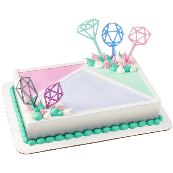 Pastel Geometric Cake Kit