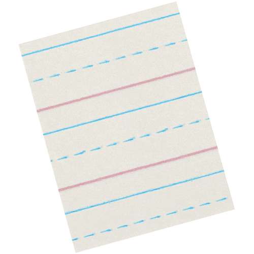 Zaner-Bloser™ Ruled Sulphite Paper, 1/2" Ruling, Grade 3 ...