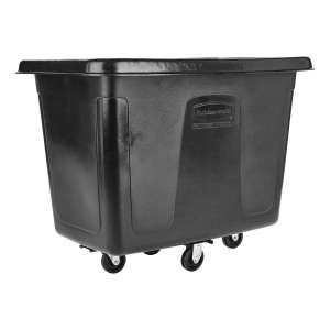 Rubbermaid Commercial, Cube Truck, 12 cu ft, Black