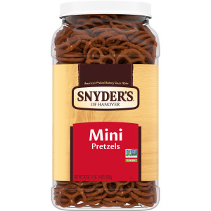 Snyder’s of Hanover, Mini Pretzels, 30 Oz Canister