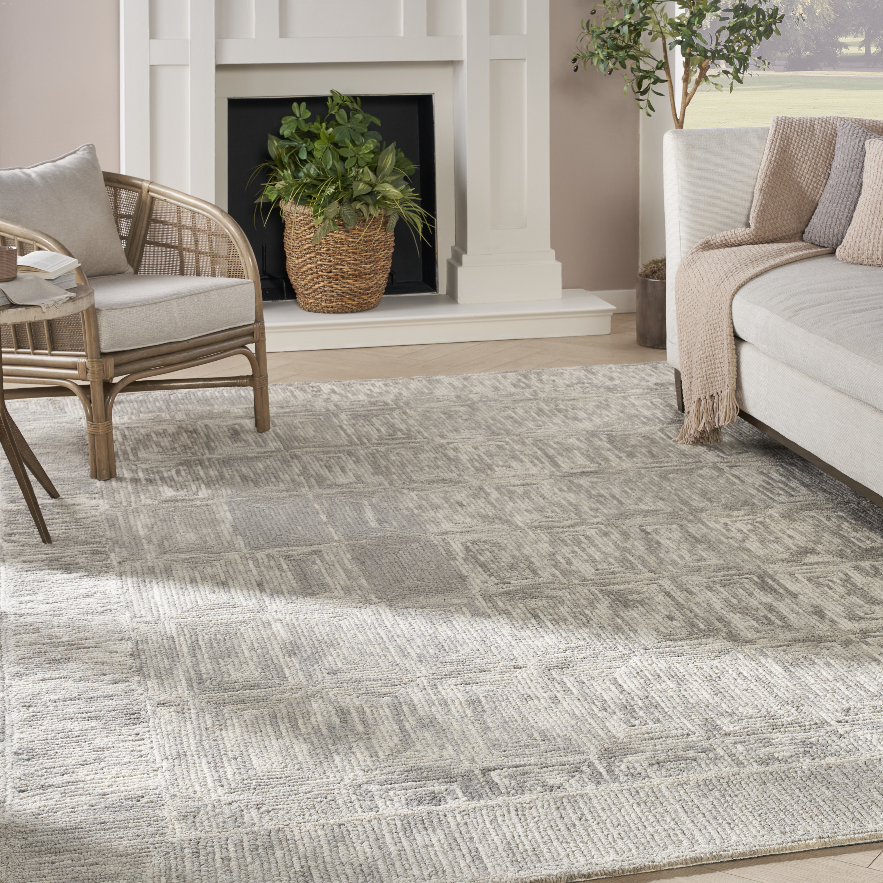 Nourison Colorado 7'9" x 9'9" Grey Modern Indoor Rug