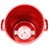 Impact, Gator Plus, 32 gal, Plastic, Red, Round, Receptacle
