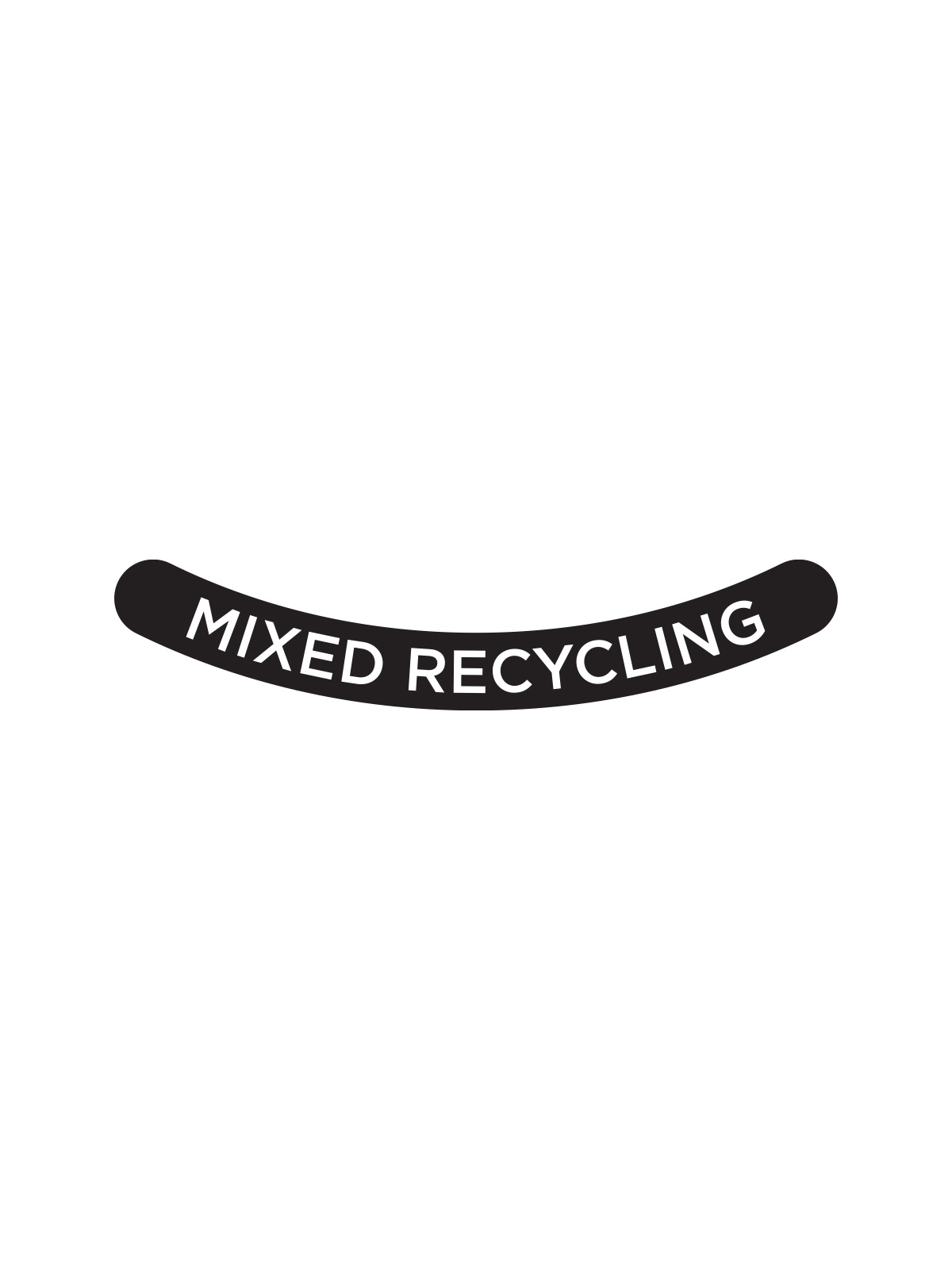 ASCEND – Label – Mixed Recycling – Black-White