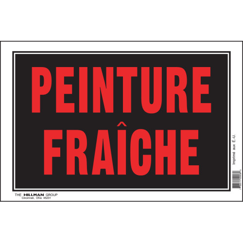 French Wet Paint Sign, 8