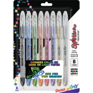 Sparkle Pop Metallic Gel Ink Pen, (1.0mm) Bold Line, Assorted Ink, 8-Pack