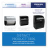 KIM09990, Kimberly Clark, Professional Sanitouch, Manual Roll Towel Dispenser, Black Translucent