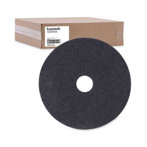 Boardwalk,  Stripping Round Floor Pad, 18", Black