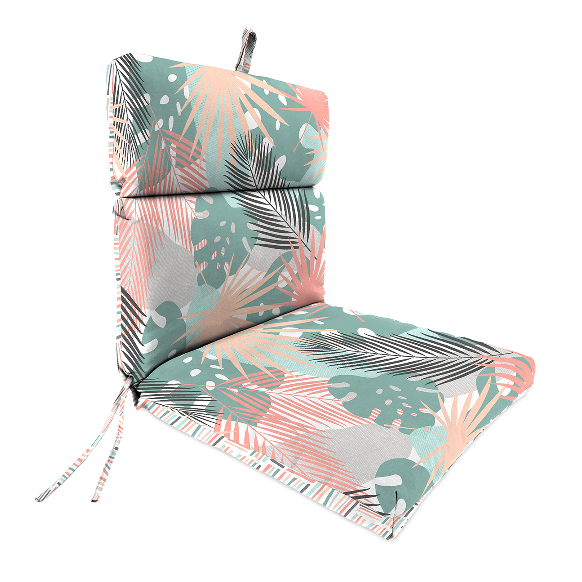 Cushion With Ties And Loop 20" X 42", Uv Treated