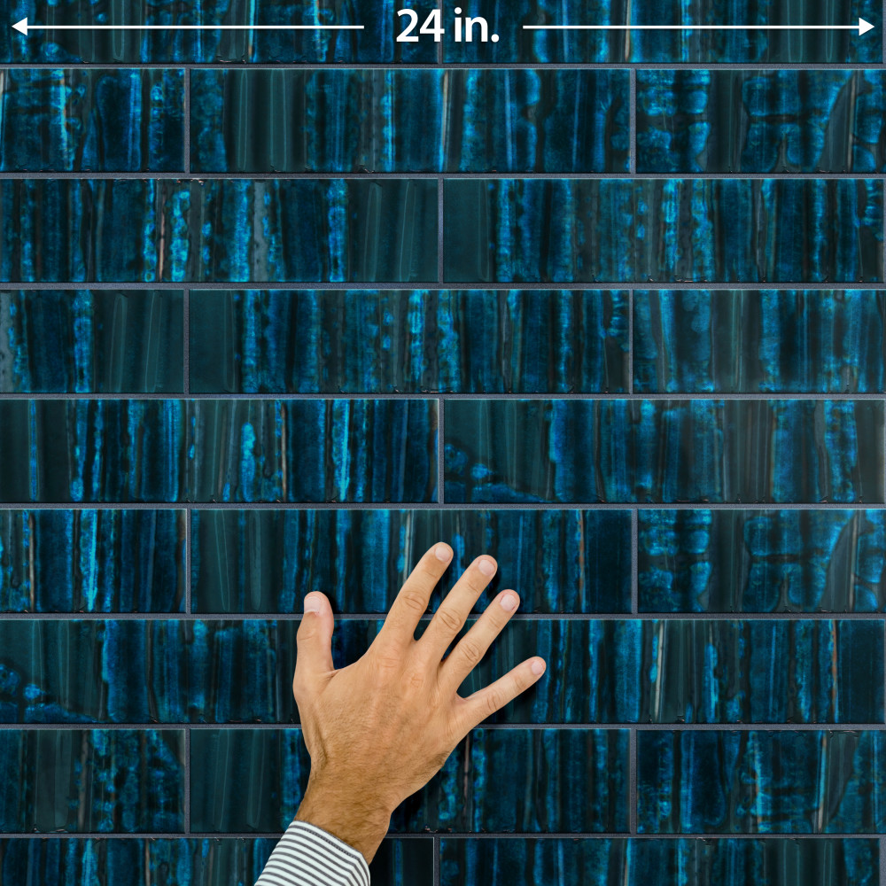 Sample – Joliet Prisma Sapphire Ceramic Wall Tile