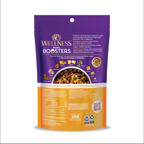 Wellness Bowl Boosters Functional Topper Digestive Health back packaging