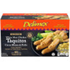 Delimex White Meat Chicken Gluten Free Corn Taquitos, 66 ct Box