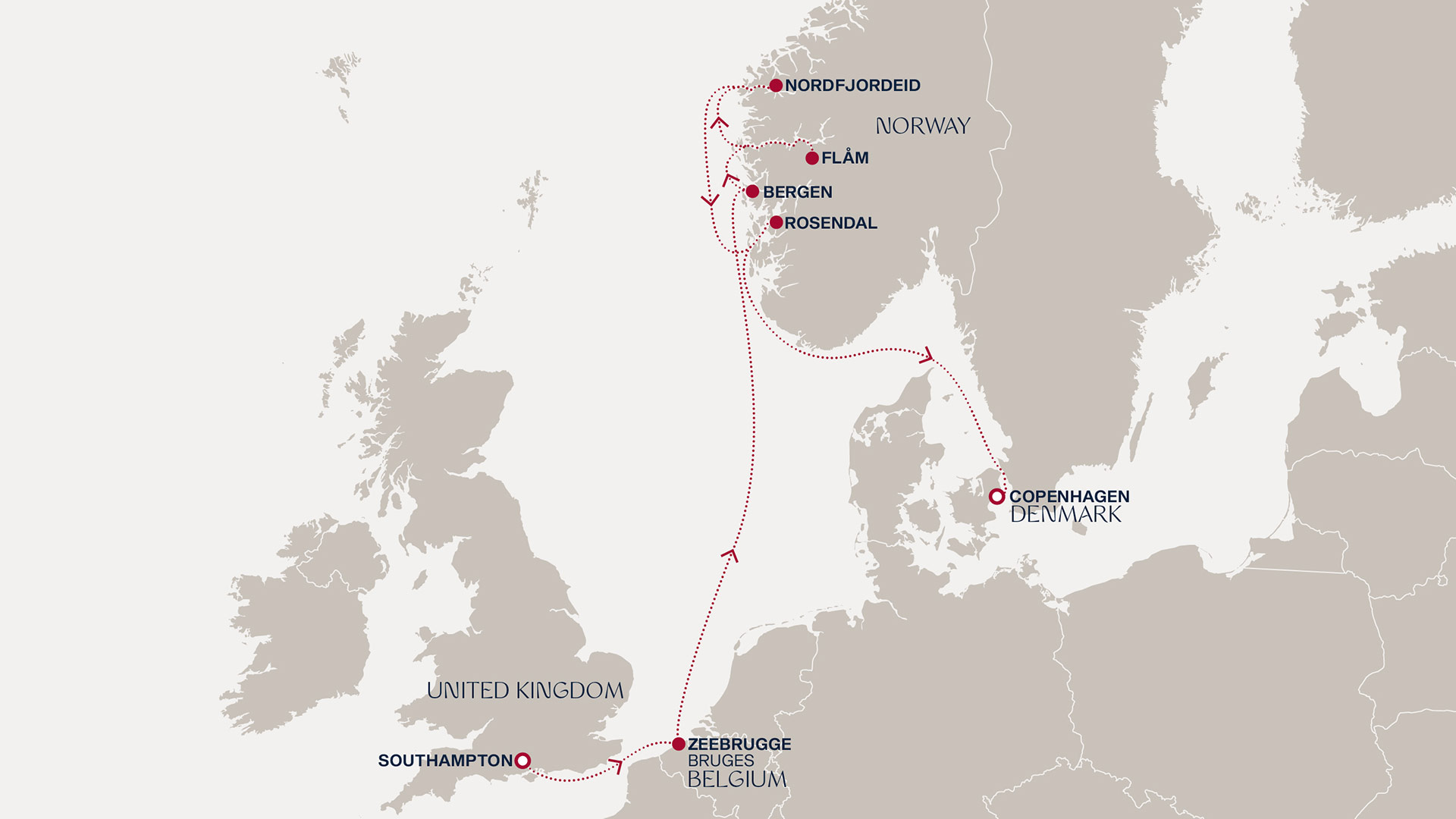 Itinerary map