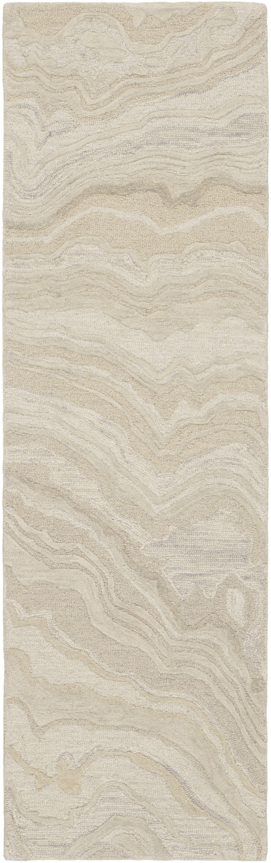 Nourison Graceful 2'3" x 7'6" Beige Modern Indoor Rug