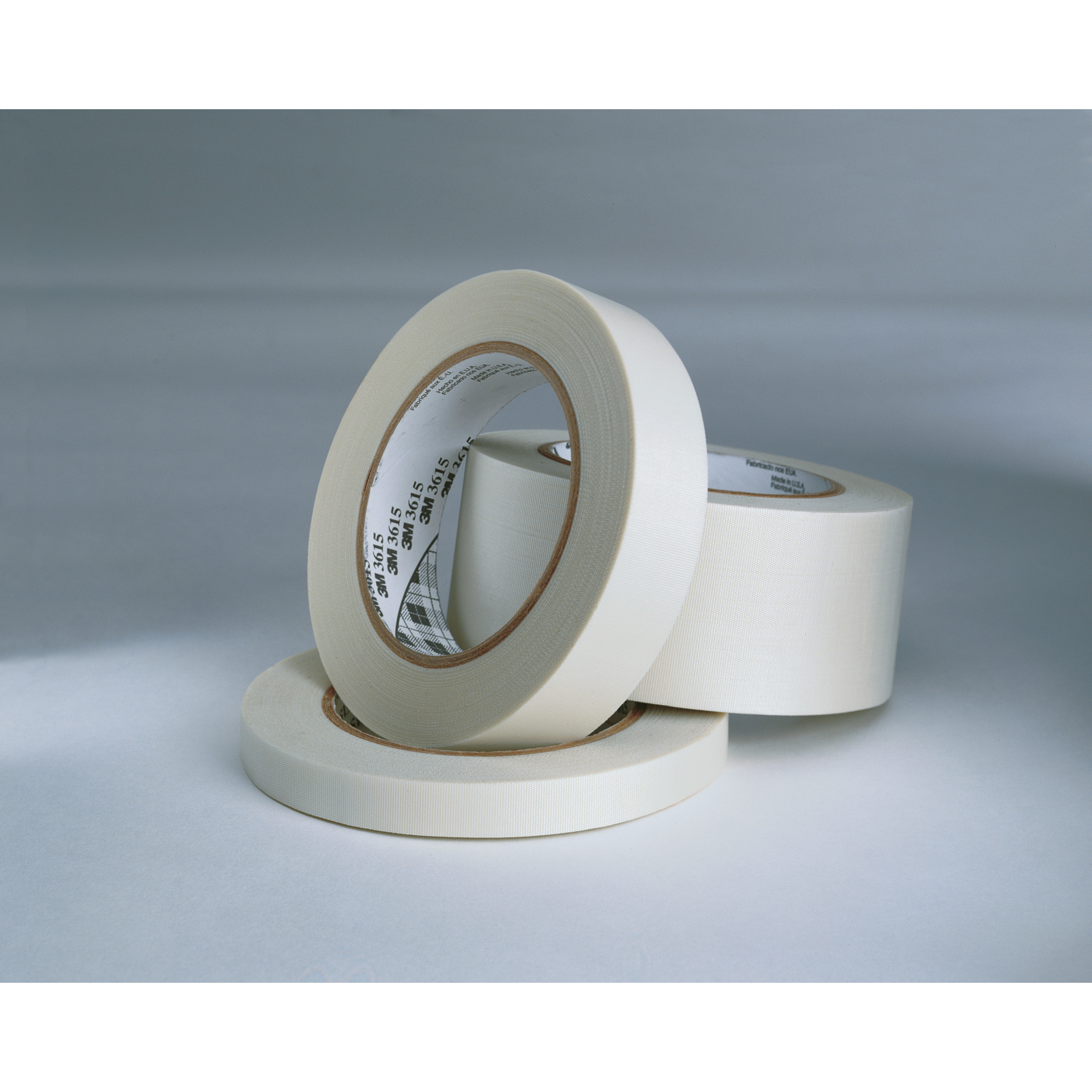 3M™ Glass Cloth Tape 3615, White, 1 1/2 in x 36 yd, 7 mil, 24 rolls per
case