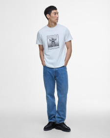 Track Graphic T-Shirt Whisper White